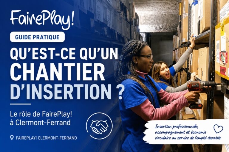 Salariées de FairePlay! travaillant dans un chantier d'insertion à Clermont-Ferrand