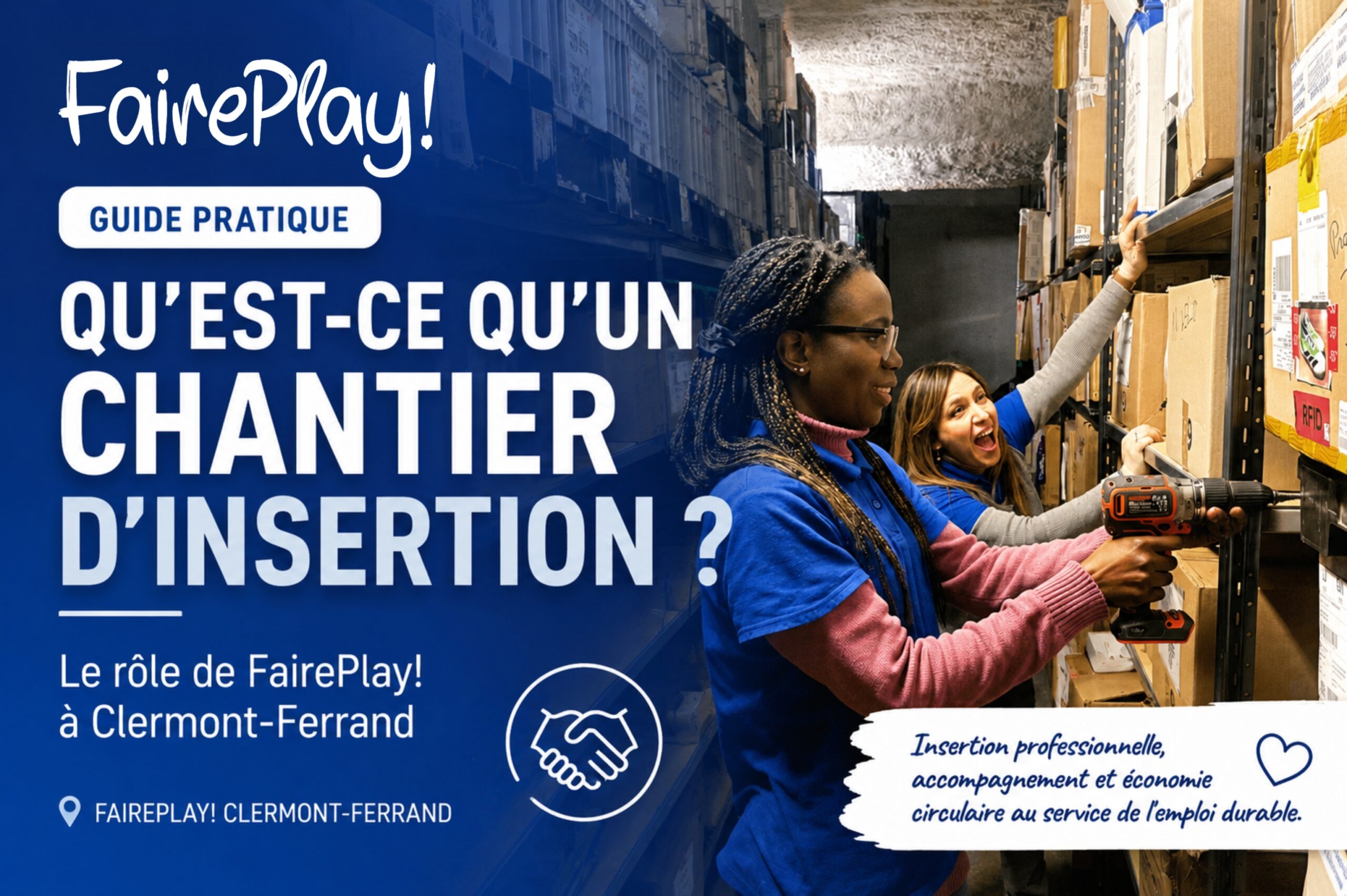 Salariées de FairePlay! travaillant dans un chantier d'insertion à Clermont-Ferrand